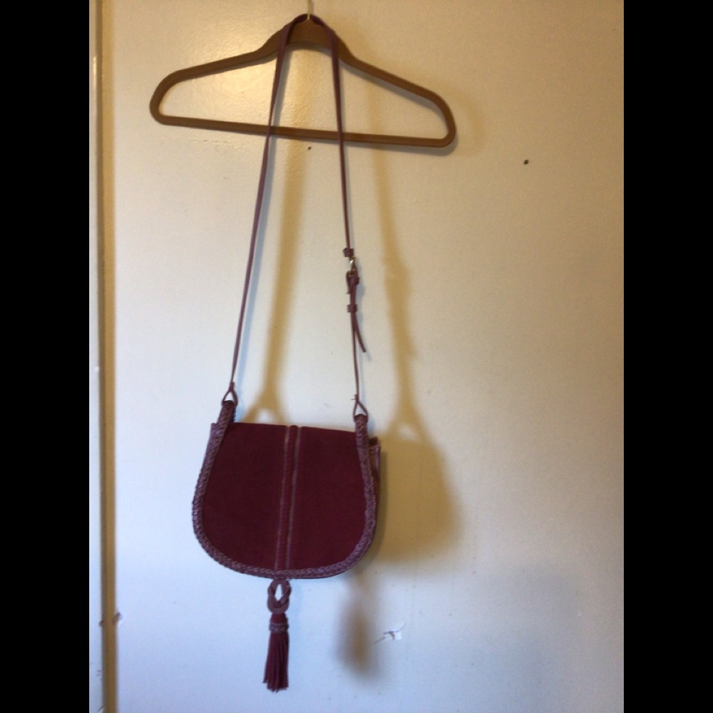 Steve Madden faux leather messenger bag